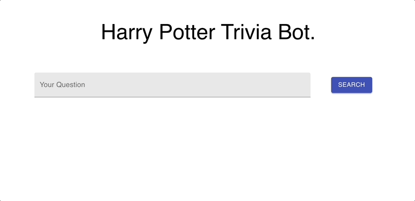 The Harry Potter Trivia Bot in Action